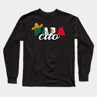 Papacito Family Cinco De Mayo Matchin Couple Mexican Dad Men Long Sleeve T-Shirt